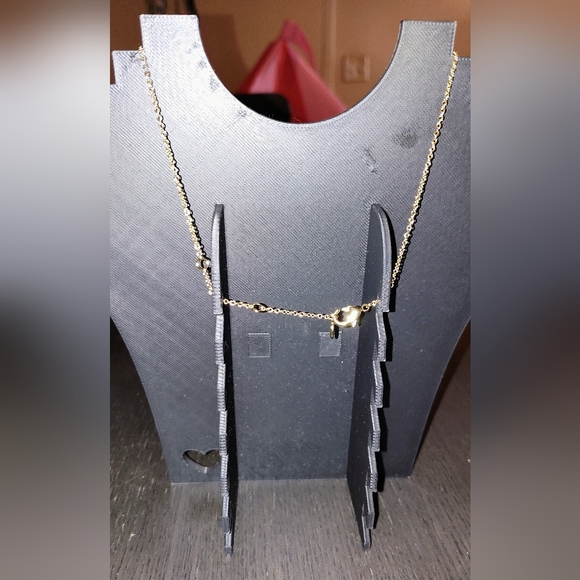 Gold Multicolor Gemstone Necklace - Picture 3 of 3